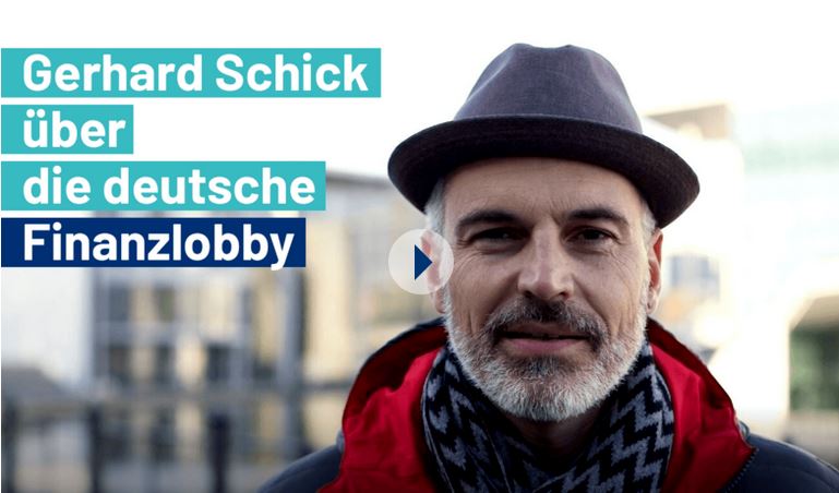 zum Video Gerhard Schick über Finanzlobby