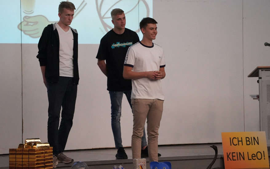 vlnr: Hannes Kaschig, Marco Bresser und Nico Dannenfelser