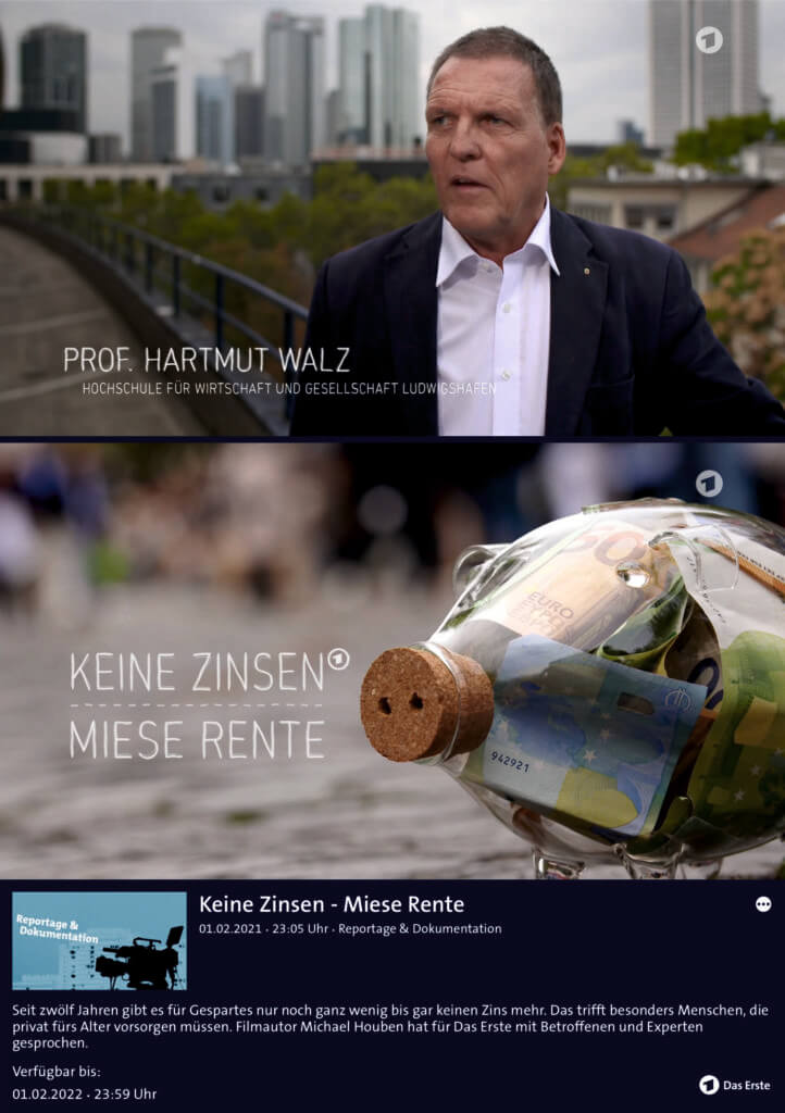 Hartmut Walz - Keine Zinsen, miese Rente