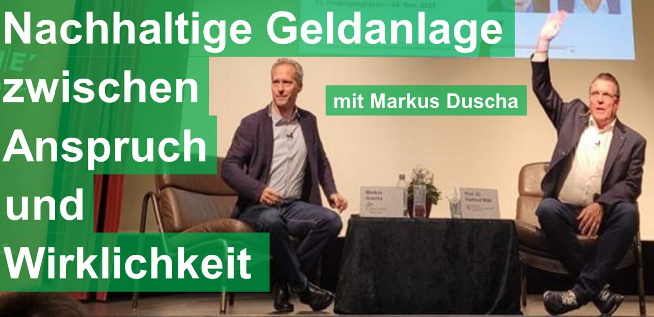 Nachhaltige Geldanlage Prof. Dr. Hartmut Walz Markus Duscha