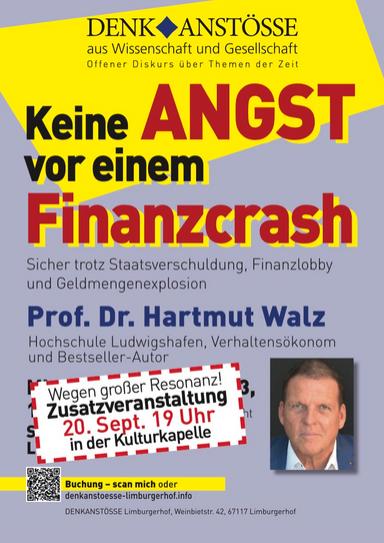 Vortrag keine Angst vor Finanzcrash Denkanstöße Limburgerhof
