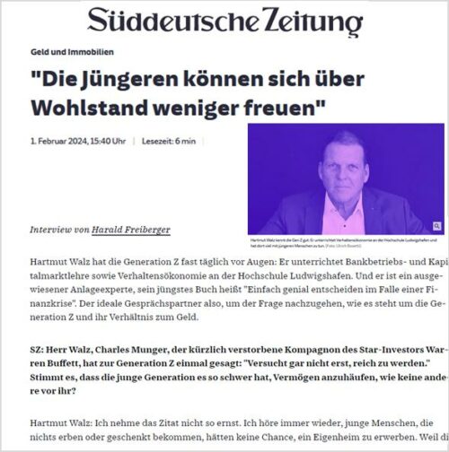 Süddeutsche Zeitung Interview mit Harald Freiberger