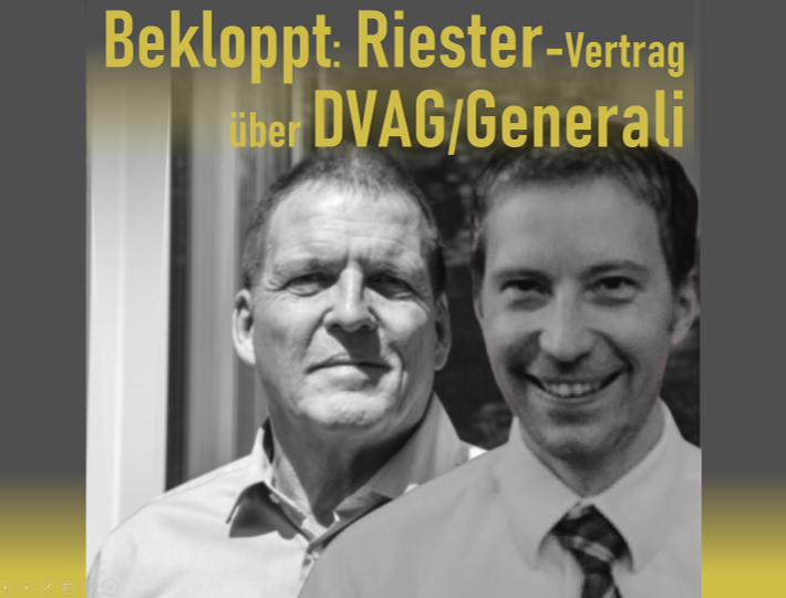 Riester-Rente von DVAG Generali bekloppt